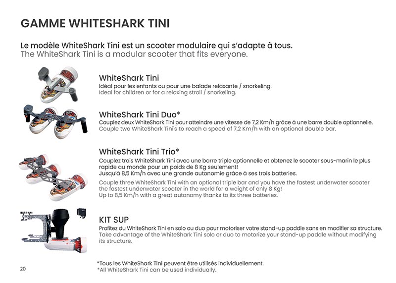 Brochure Sublue - scooters sous-marins